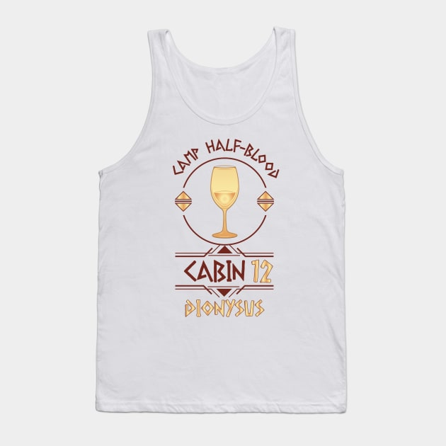 Cabin #12 in Camp Half Blood, Child of Dionysus – Percy Jackson inspired design Tank Top by NxtArt